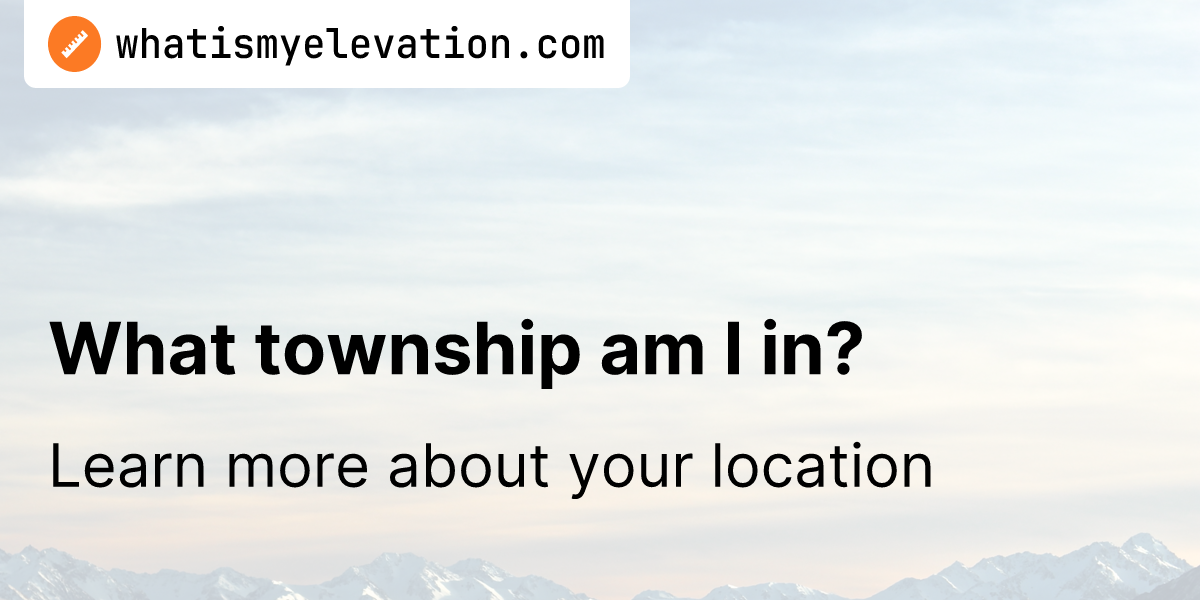 W i n s ton what township am i in where am i 